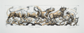 Toros Bailando/ Litogtafia / 12.5 x 45.5cm