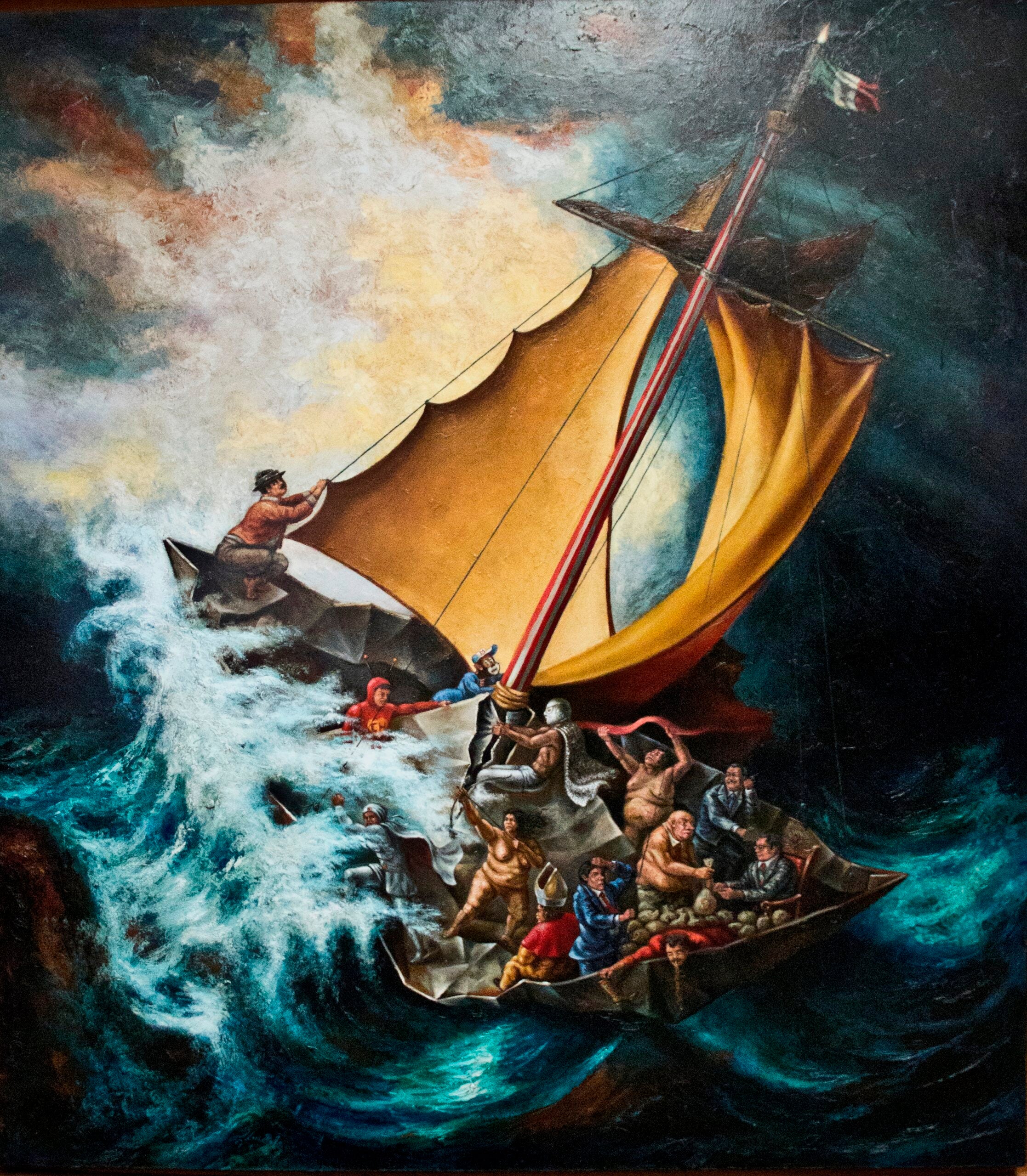 Patria a la deriva_28x32 cm $9000}